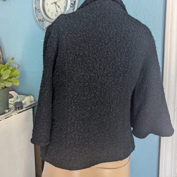 Sandro Women's Black Textured Jacket - Picture 2 of 6